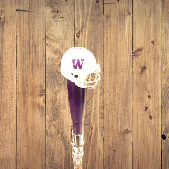 NCAA Washington Huskies Tap Handle New Football Kegerator Beer Wood - Picture 1 of 3